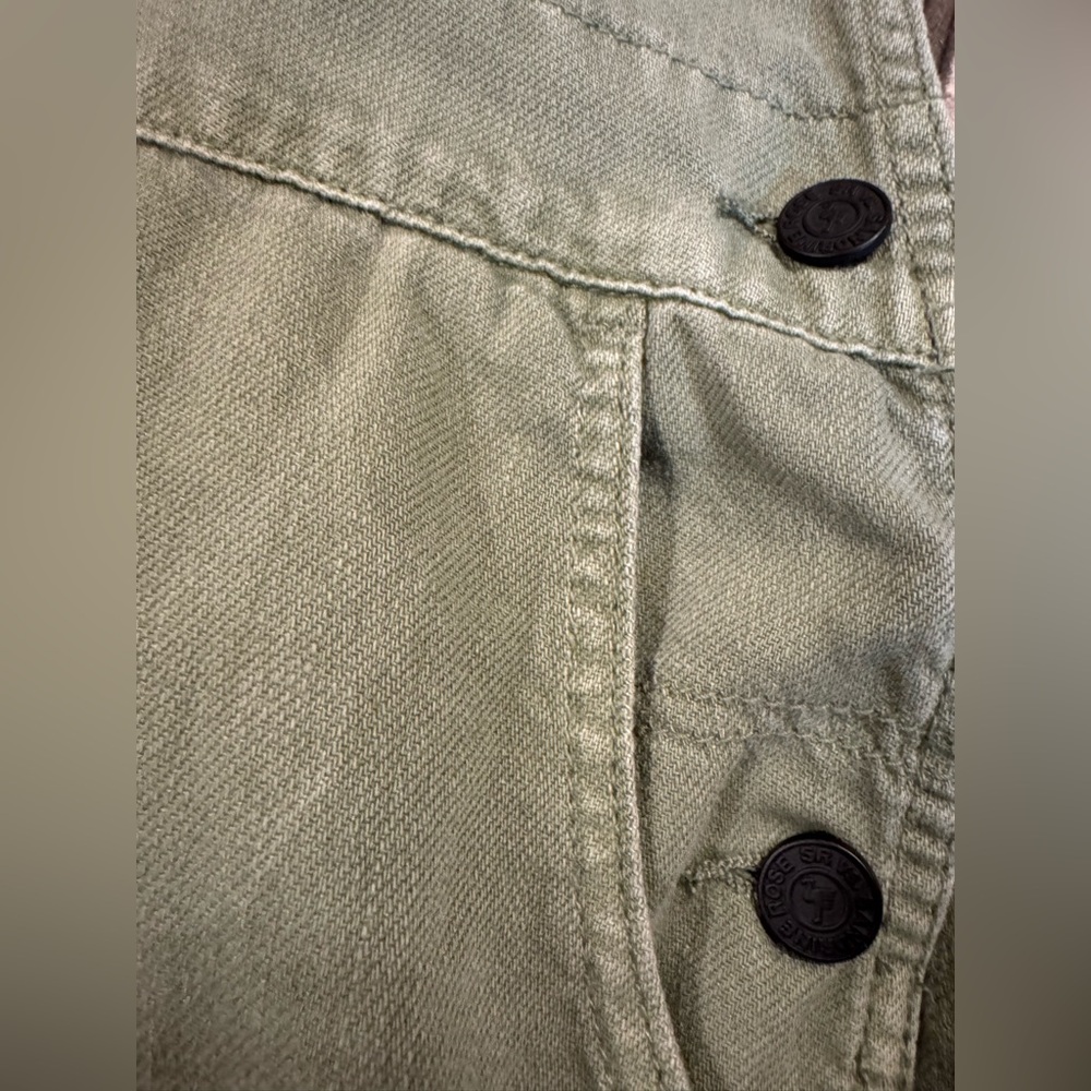 SR vs. Sandrine Rose x Free People Army Green Overalls Women’s Size Small - Picture 5 of 10
